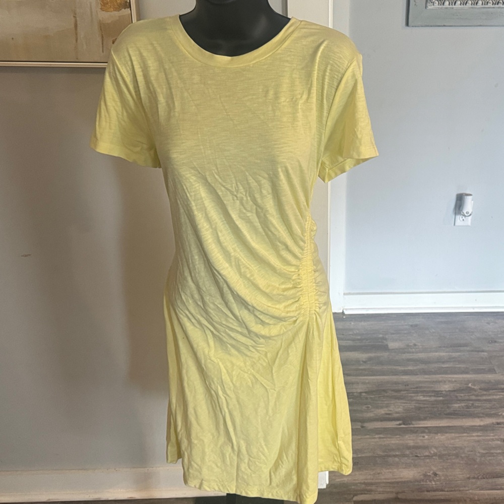 Yellow Short Sleeve Dress